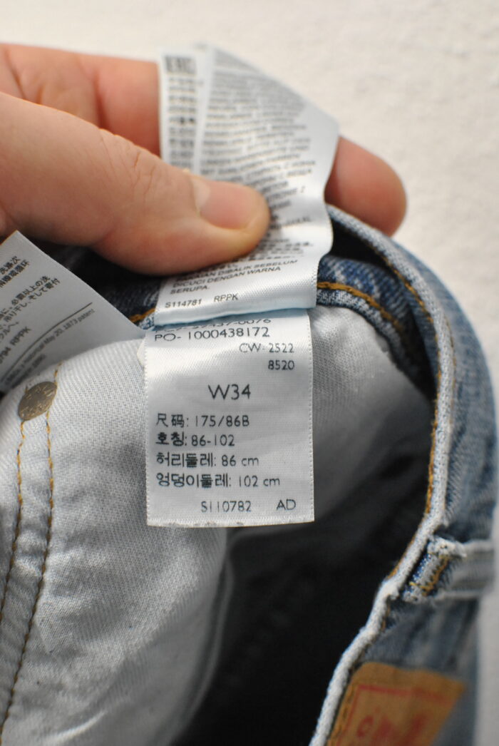 Levis Strauss 512 ,  blug elastic de barbati marimea 34 - imagine 7
