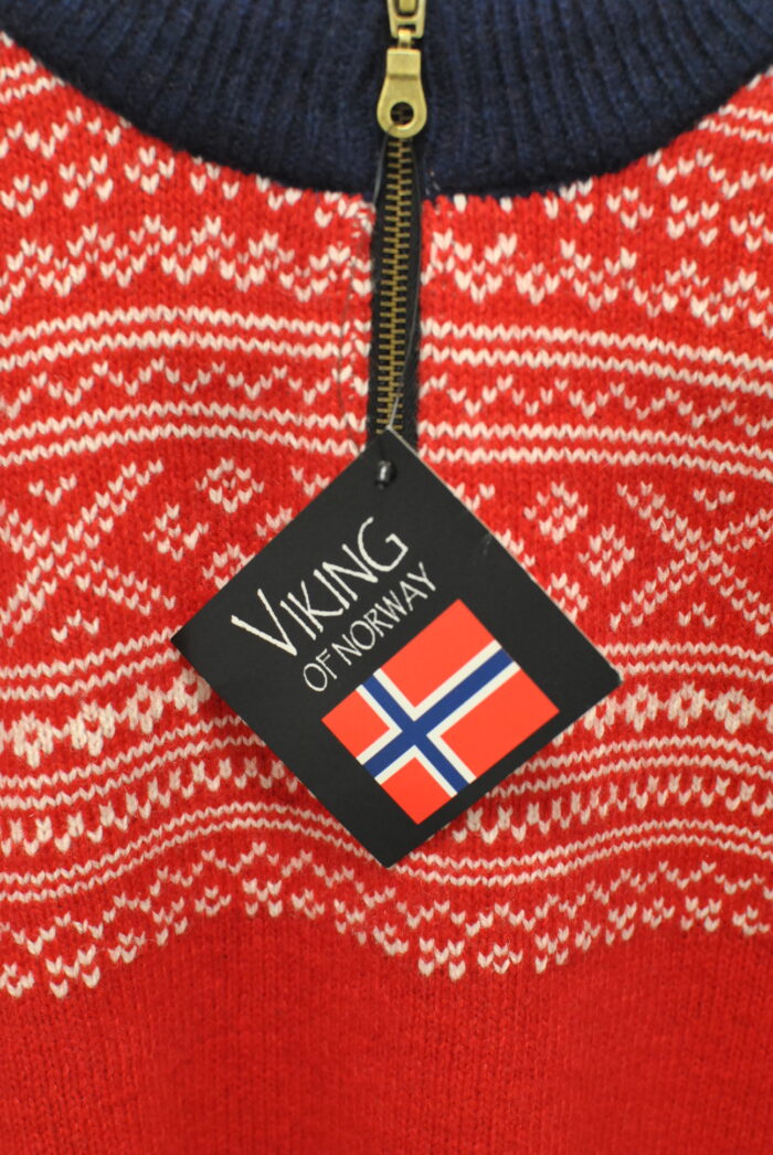 Viking of Norway bluza de lana cu motive nordice traditionale ,  pentru copii marimea 6 - imagine 2