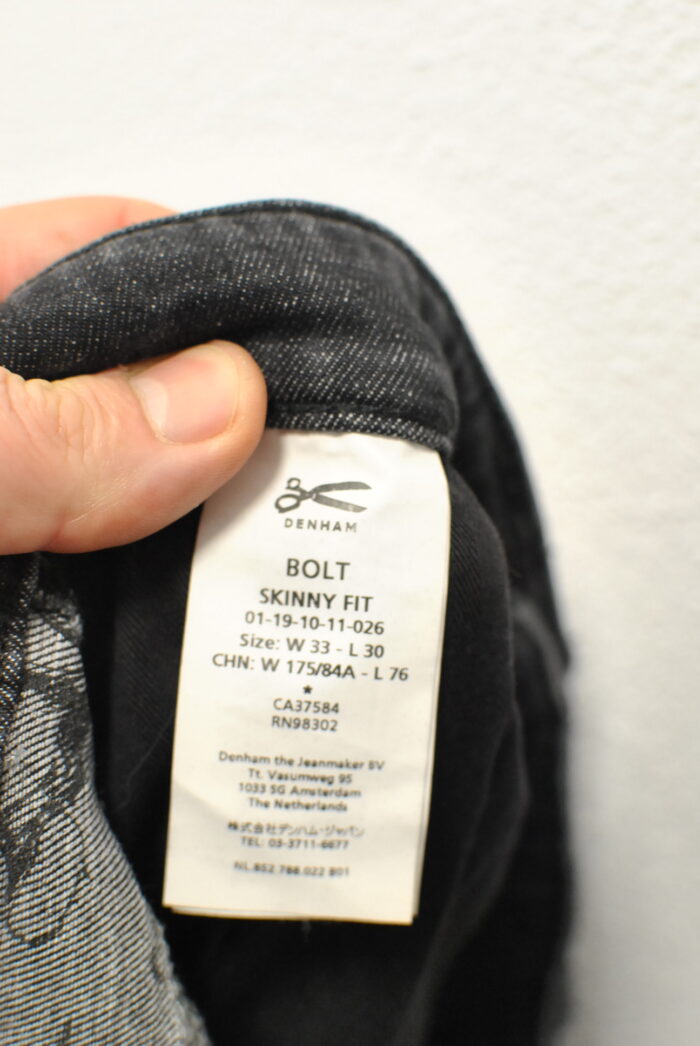 Denham Skinny Fit blug elastic de barbati marimea 33 cu 30 - imagine 5