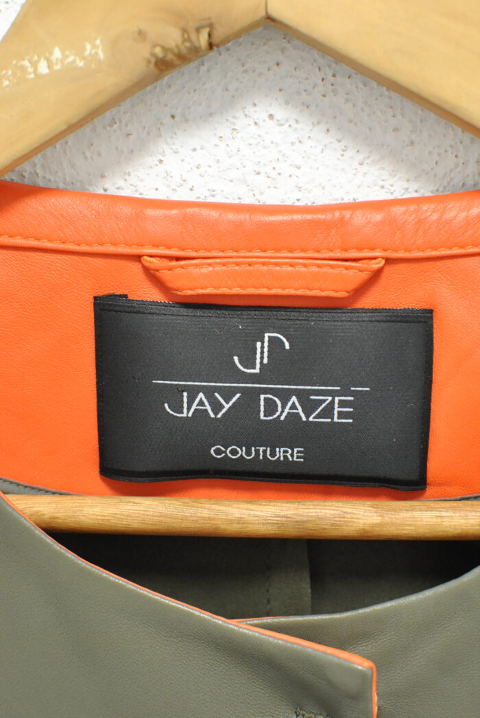 Jay Daze Couture trench de piele pentru femei marimea L - imagine 4