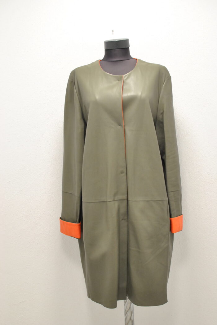 Jay Daze Couture trench de piele pentru femei marimea L - imagine 1