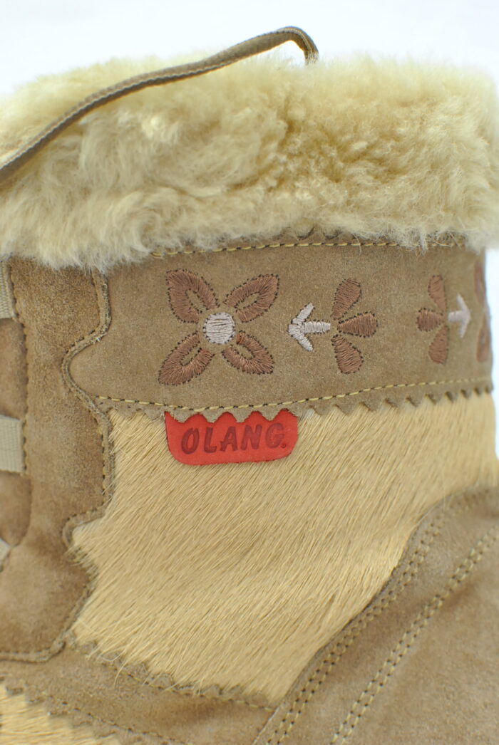 Olang ghete vintage de iarna , piele de vaca imlanite cu blana de miel , marimea 40 - imagine 3