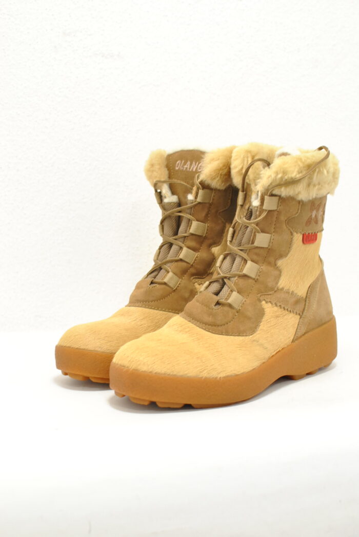Olang ghete vintage de iarna , piele de vaca imlanite cu blana de miel , marimea 40 - imagine 5