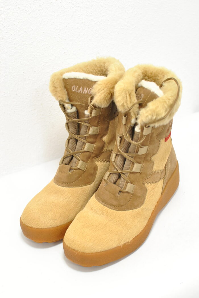 Olang ghete vintage de iarna , piele de vaca imlanite cu blana de miel , marimea 40 - imagine 6