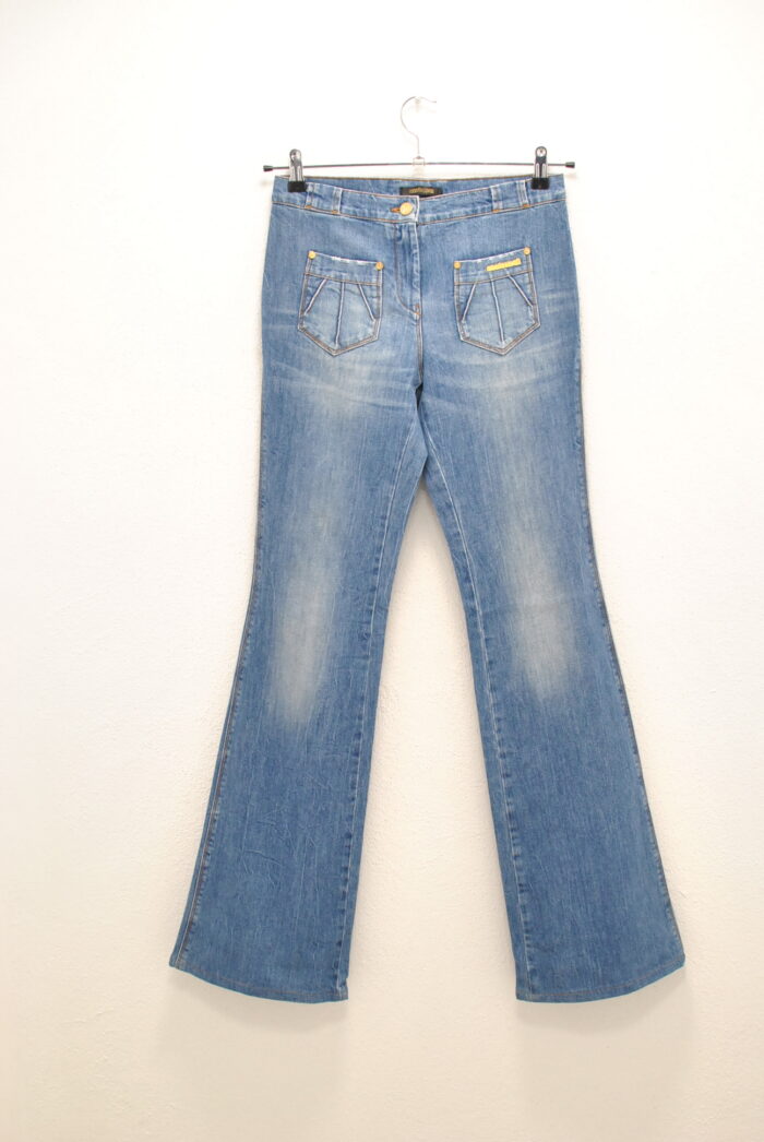 Roberto Cavalli blug elastic boot cut pentru femei marimea 40 - imagine 1