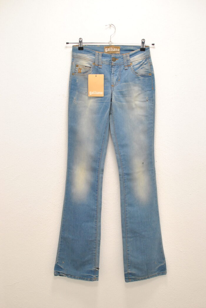 Galliano blug elastic boot cut pentru femei marimea 25 - imagine 1