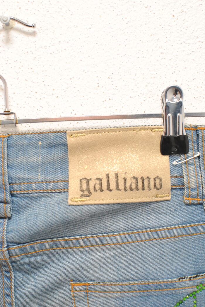 Galliano blug elastic boot cut pentru femei marimea 25 - imagine 7