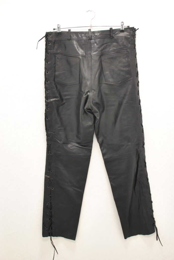 Prima pantalon de piele , pantaloni de motociclisti , pentru barbati marimea 36 - imagine 4