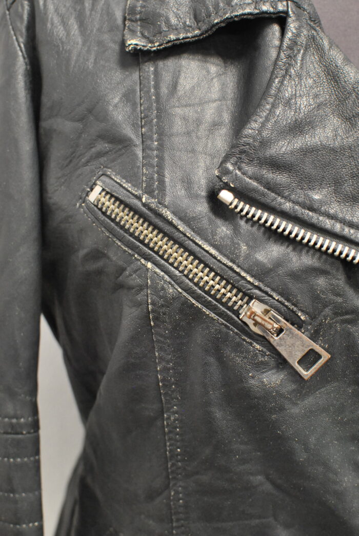 Street Leathers Made in Italy geaca de piele aspect vintage pentru femei marimea M/L - imagine 5