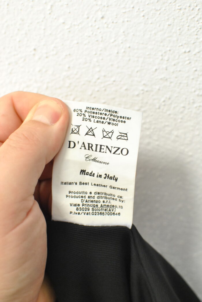 D'arienzo Italian Leather geaca de piele pentru femei marimea L/XL - imagine 8