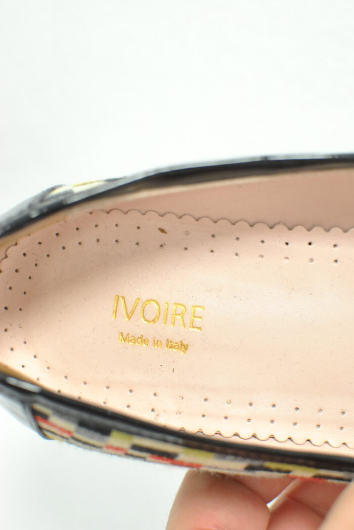 Ivoire Made in Italy pantofi de piele+textil pentru femei marimea 40 - imagine 5