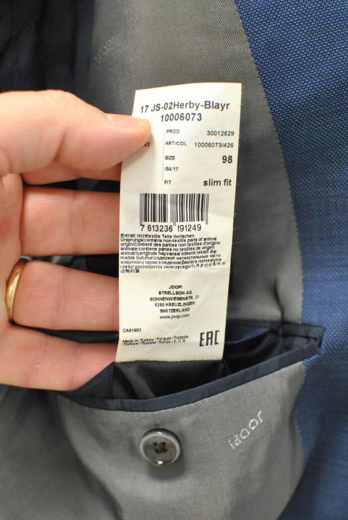 Joop sacou slim fit din Technowool , pentru barbati marimea M - imagine 11