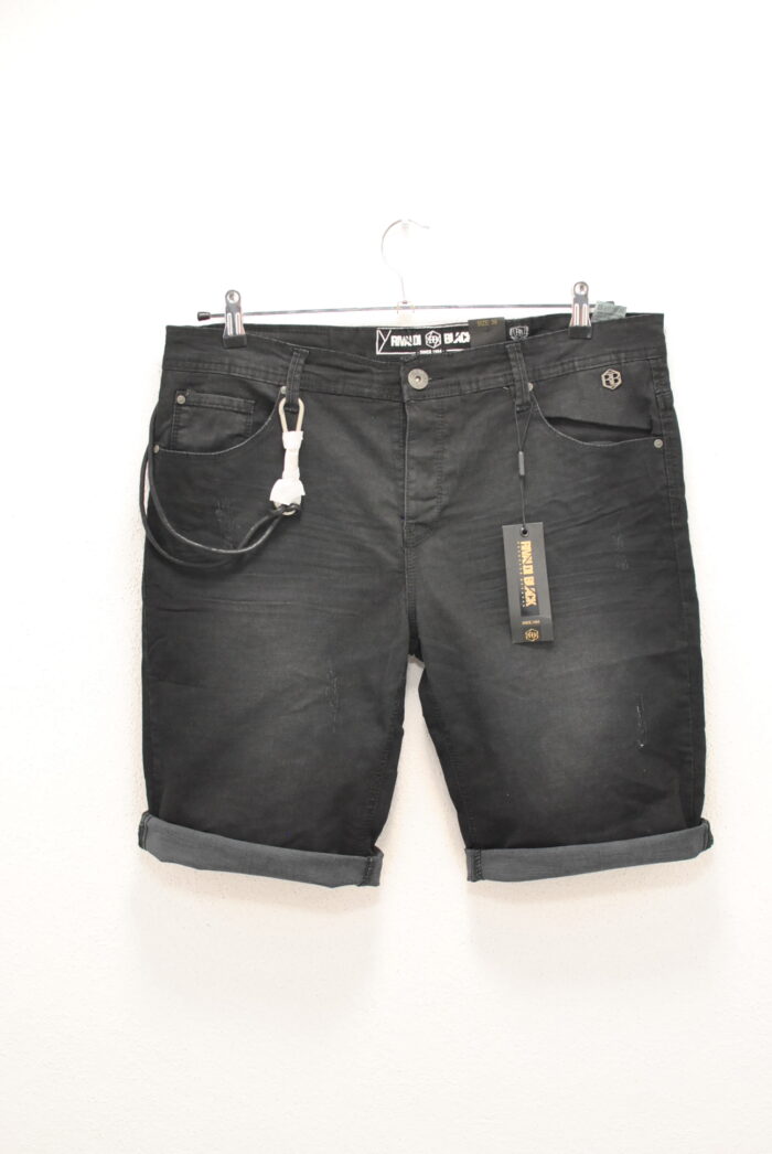 Rivaldi Black pantalon scurt de blugi elastici pentru barbati marimea 36 - imagine 1