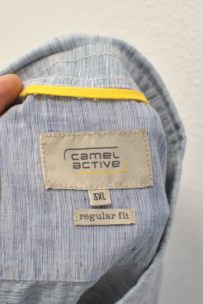 Camel Active camasa de bumbac+linen regular fit marimea 3XL - imagine 2