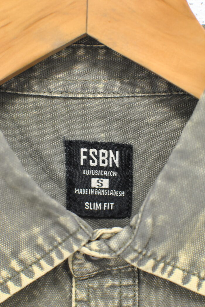 Fishbone camasa de bumbac slim fit marimea  S - imagine 3