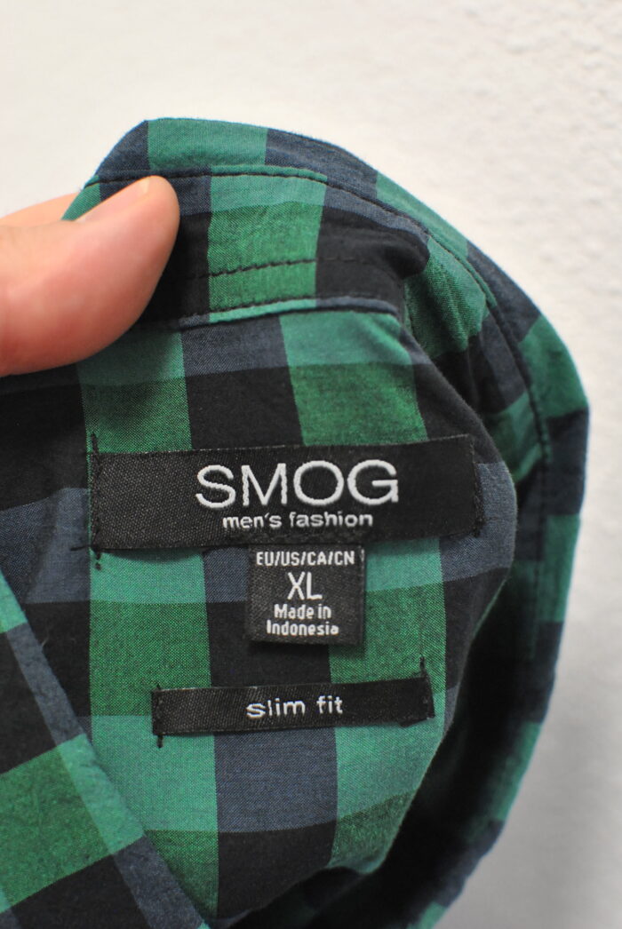 Smog camasa de bumbac slim fit marimea XL - imagine 4