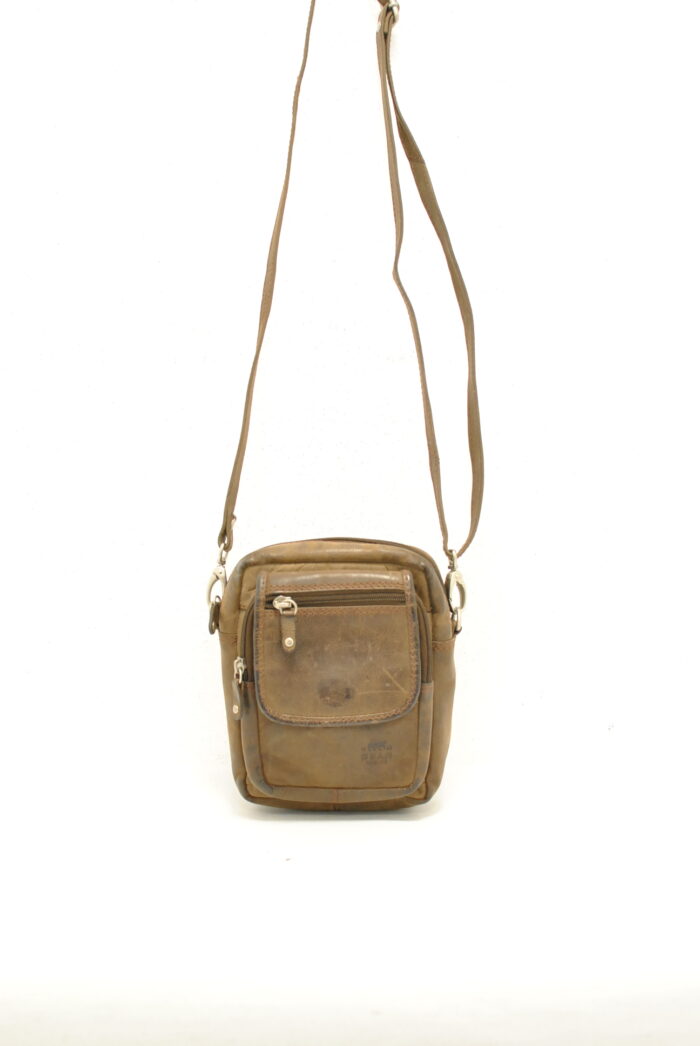 Bear Design geanta de piele pentru barbati , gen mesager - imagine 1