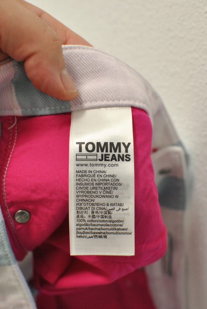 Tommy Jeans pantalon scurt de blugi pentru femei marimea S - imagine 8