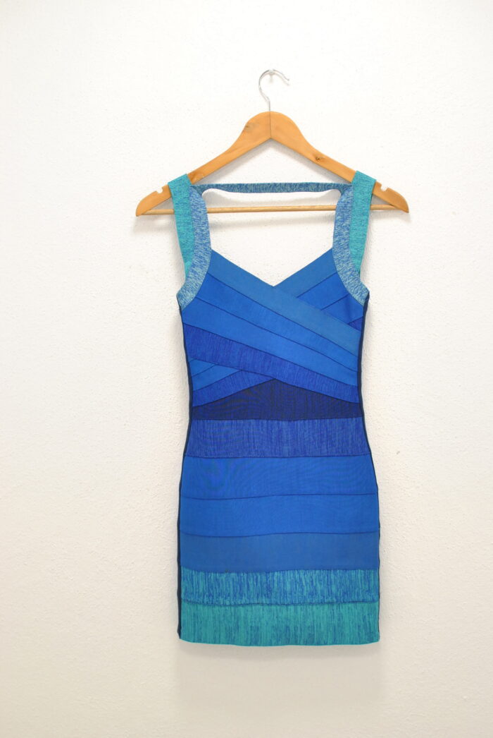 Herve Leger Amee Ombre Dress , marimea S - imagine 1