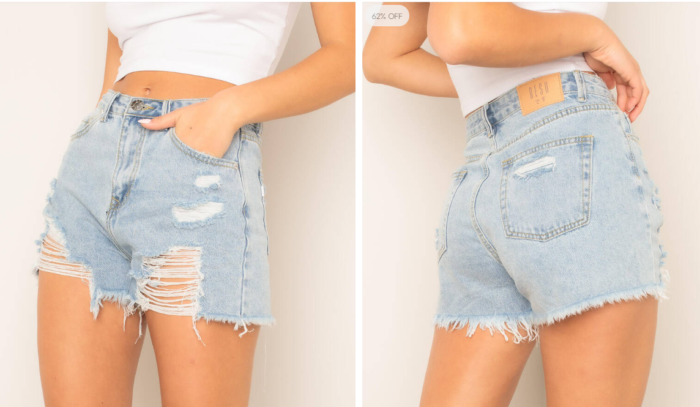 DESU pantalon scurt de blugi pentru femei marimea M - imagine 3