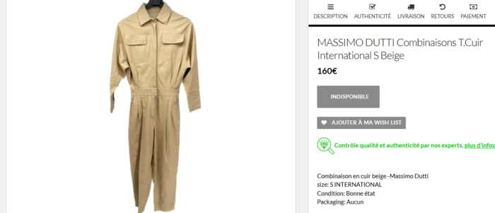 Massimo Dutti Safari salopeta de In (Linen) pentru femei marimea S - imagine 4