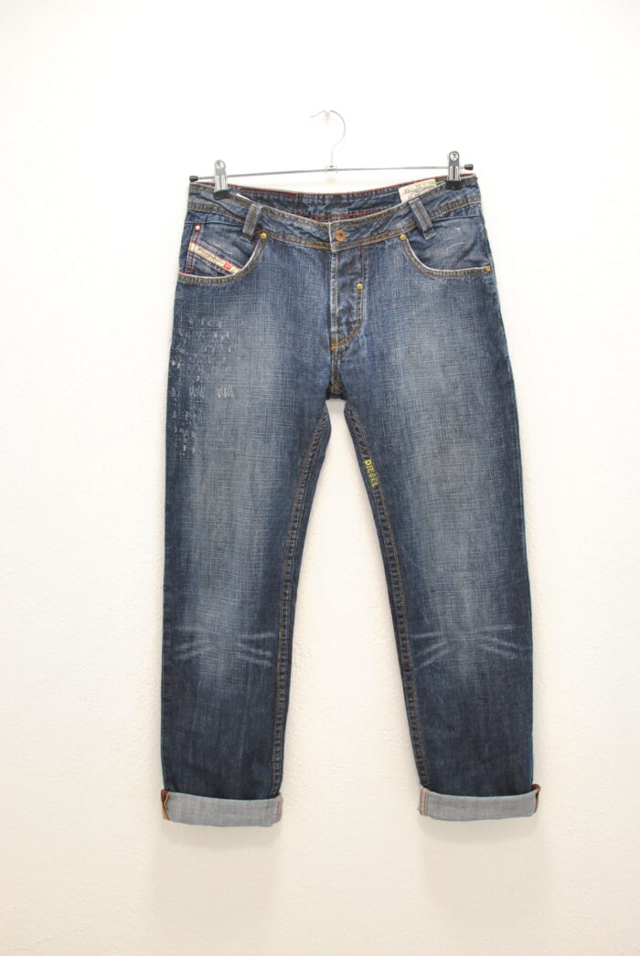 Diesel Slemmer blugi elastici de barbati , model foarte rar , marimea 31 cu 34 - imagine 1