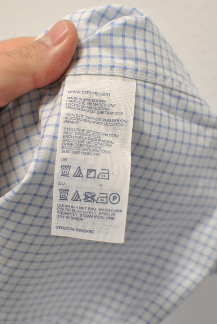 Tommy Hilfiger camasa de bumbac , slim fit marimea 40 sau M/L - imagine 6