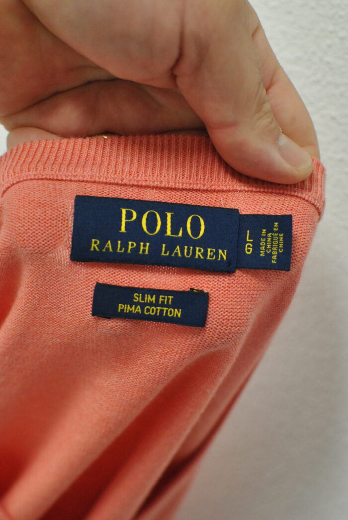 Polo Ralph Lauren bluza de bumbac , slim fit , marimea L - imagine 2