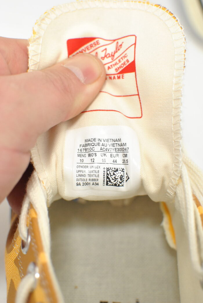 Converse Chuck 70 lo archive giraffe , tenisi vintage 2001 , model foarte rar , marimea 44 - imagine 12