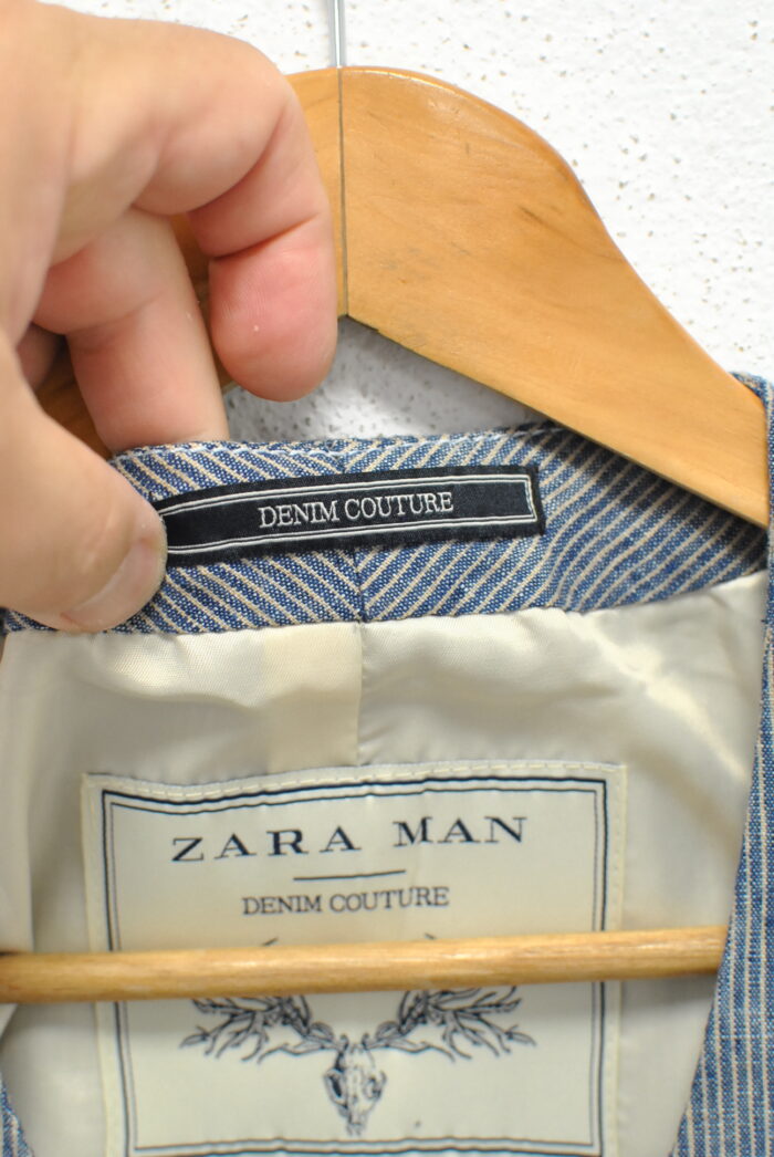 Zara Man vesta de linen pentru barbati marimea S - imagine 3