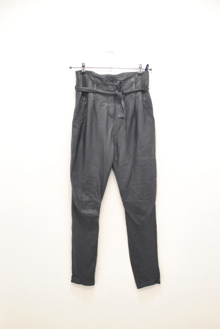 Bel Air pantalon vintage de piele , talie inalta , marimea 36 sau S/M - imagine 1