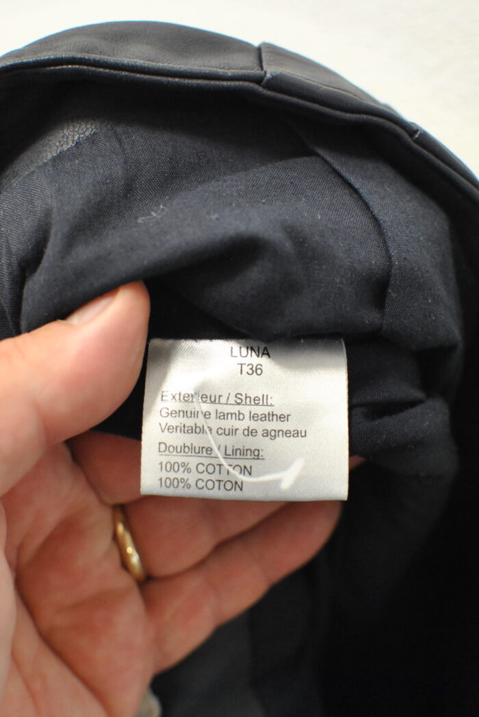 Bel Air pantalon vintage de piele , talie inalta , marimea 36 sau S/M - imagine 6
