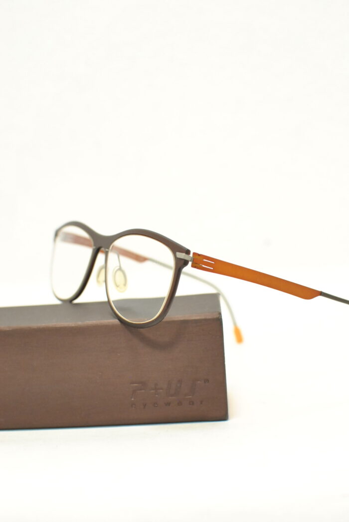 P+US Eyewear rame ochelari de vedere , rame de aluminiu , model de femei - imagine 1