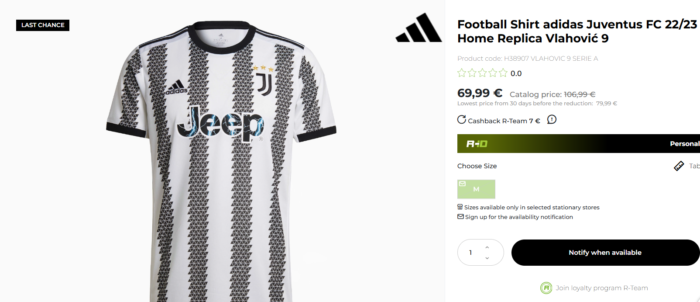 Adidas-Juventus tricou sport-fotbal pentru barbati marimea 176 sau XS - imagine 3