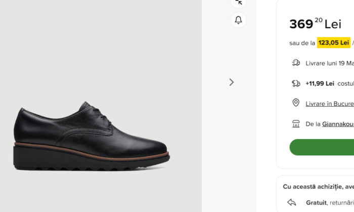 CLarks Sharon pantofi de piele pentru femei marimea 37 sau 23 cm - imagine 9