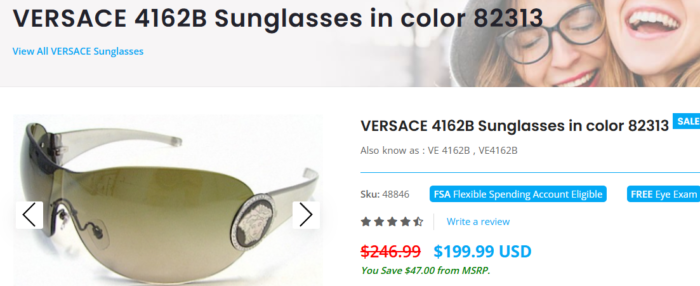 Versace ochelari de soare pentru femei - imagine 3