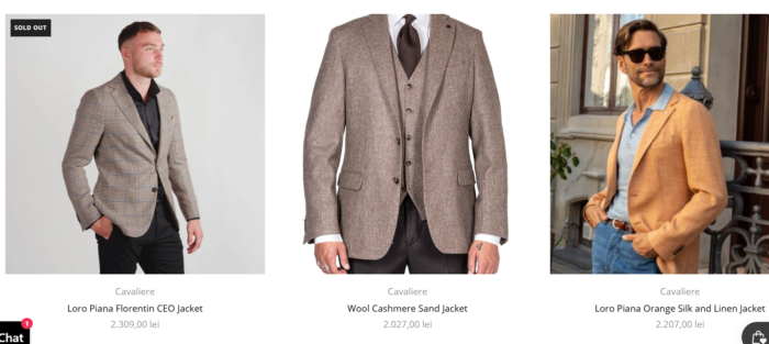Cavaliere sacou de linen+lana pentru barbati marimea XL - imagine 3