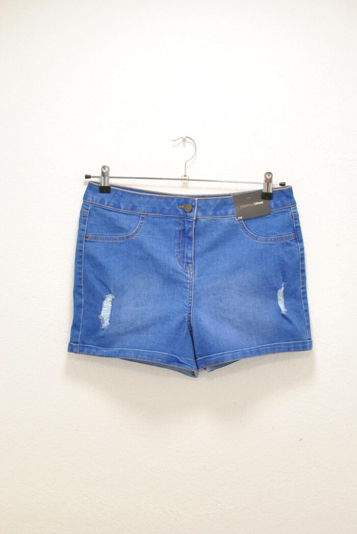 Papaya Denim pantalon scurt de blug elastic pentru femei marimea M/L - imagine 1