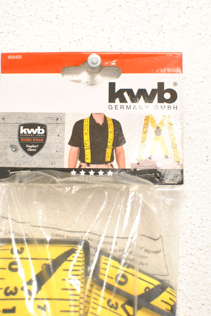 Bretele profesionale KWB Work Wear (hozentroger), panza elastica extra-puternica, cu model-centimetru , 100 x 5,1 cm - imagine 6