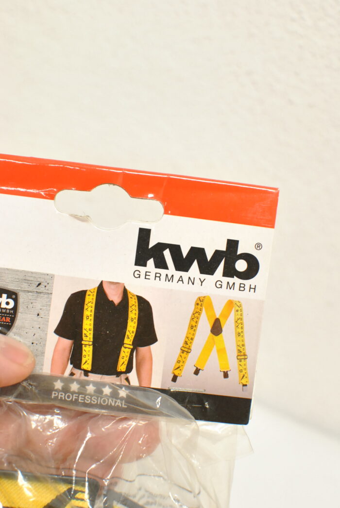 Bretele profesionale KWB Work Wear (hozentroger), panza elastica extra-puternica, cu model-centimetru , 100 x 5,1 cm - imagine 5