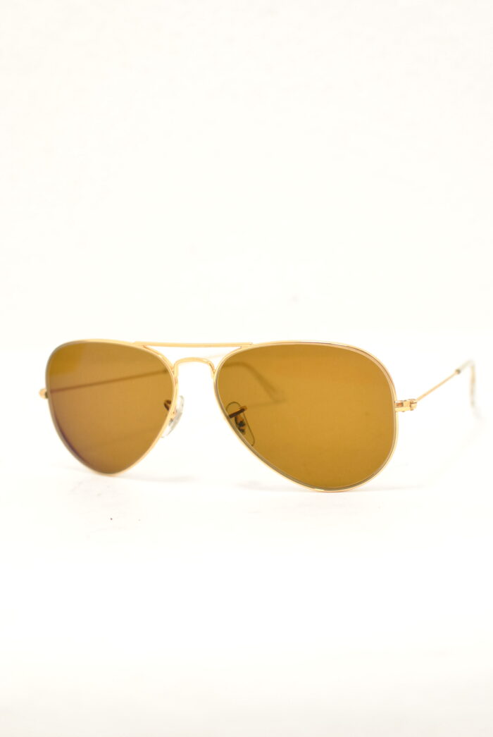 Ray-Ban aviator gold rame metalice de ochelari , model unisex - imagine 5