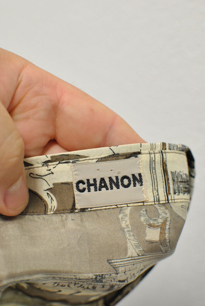 Chanon camasa vintage de matase naturala pentru femei marimea L - imagine 4