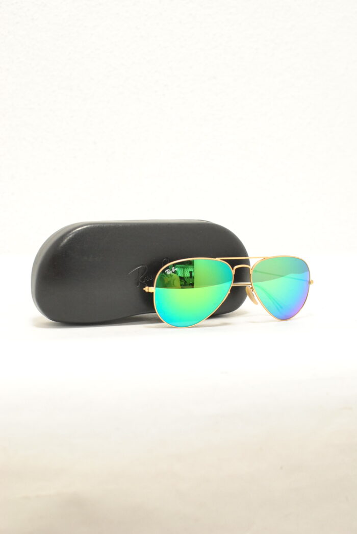 Ray-Ban ochelari de soare aviator pentru barbati , rama metalica aurita - imagine 5