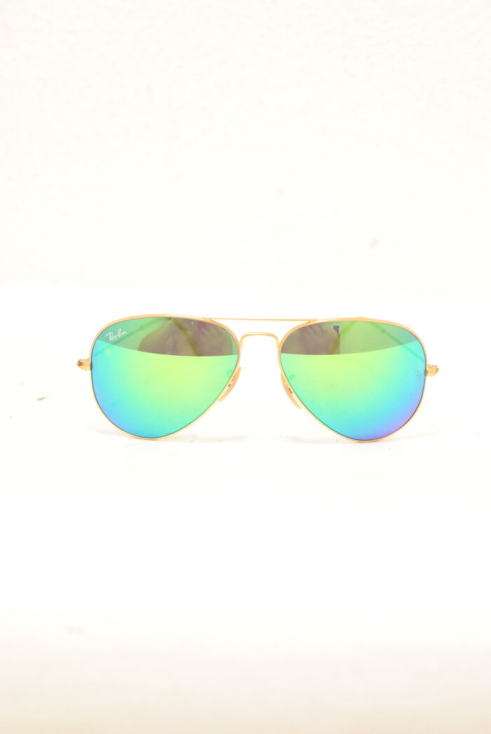 Ray-Ban ochelari de soare aviator pentru barbati , rama metalica aurita - imagine 8