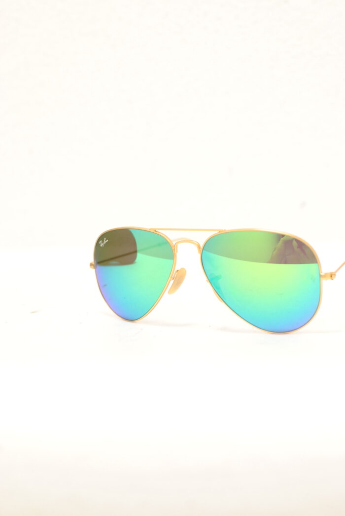 Ray-Ban ochelari de soare aviator pentru barbati , rama metalica aurita - imagine 11