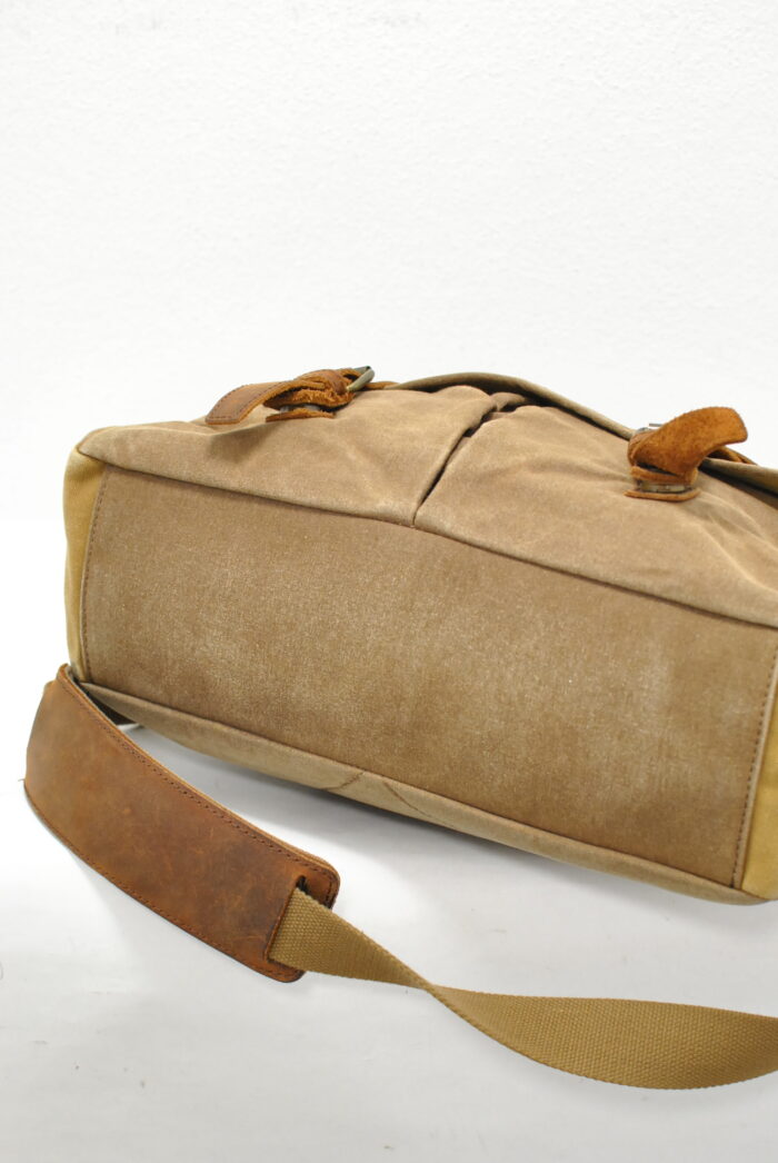 Newhey geanta mesager / laptop din canvas+piele aspect vintage - imagine 7