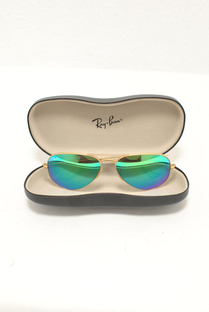 Ray-Ban ochelari de soare aviator pentru barbati , rama metalica aurita - imagine 18
