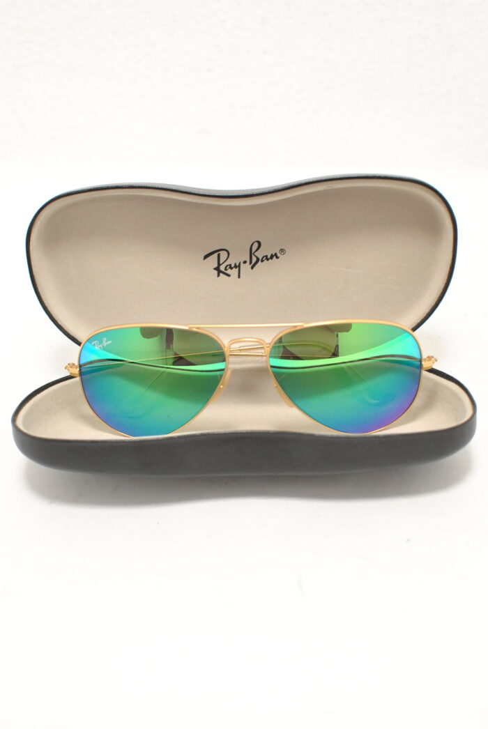 Ray-Ban ochelari de soare aviator pentru barbati , rama metalica aurita - imagine 19