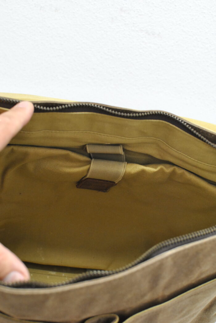 Newhey geanta mesager / laptop din canvas+piele aspect vintage - imagine 11