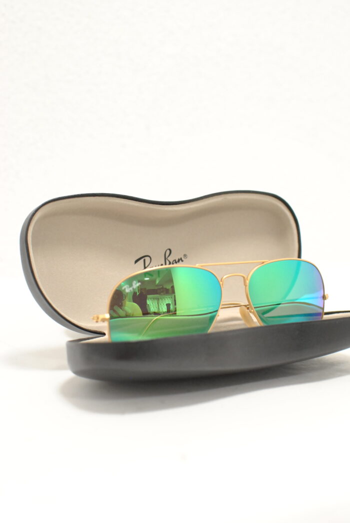 Ray-Ban ochelari de soare aviator pentru barbati , rama metalica aurita - imagine 21